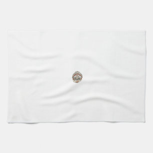 Christmas Tree Destroyer Cat Christmas Tree Destro Tea Towel
