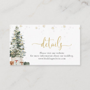 Christmas Tree Details Enclosure Card
