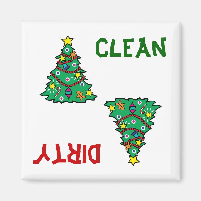 Christmas Tree Dishwasher Magnet (Front)