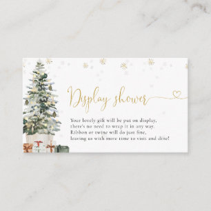 Christmas Tree Display Shower Enclosure Card