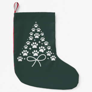 Christmas Tree Dog Lover Owner Gift Holiday  Small Christmas Stocking