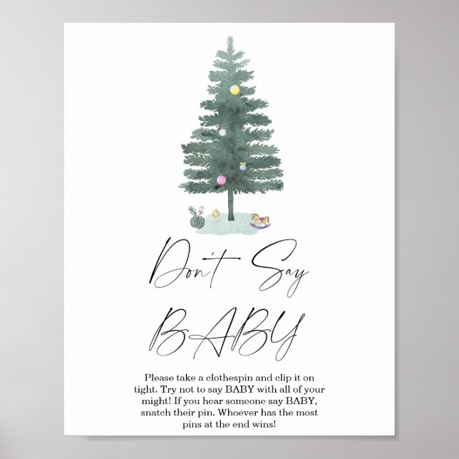 Christmas tree - Don't say baby Poster (Front)