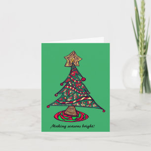 Christmas Tree Doodle Card
