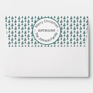 Christmas Tree Doodles Holiday Envelope