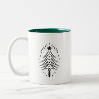 Christmas Tree Doodles Whimsical Ink Art