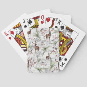 Christmas Tree Dot Art Playing Cards