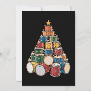 Christmas Tree Drummer Music Holiday Drum Band