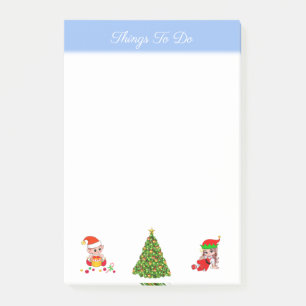 Christmas Tree & Elves Things To Do Post-it Notes