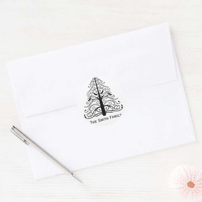 Christmas Tree Envelope Seal (Envelope)