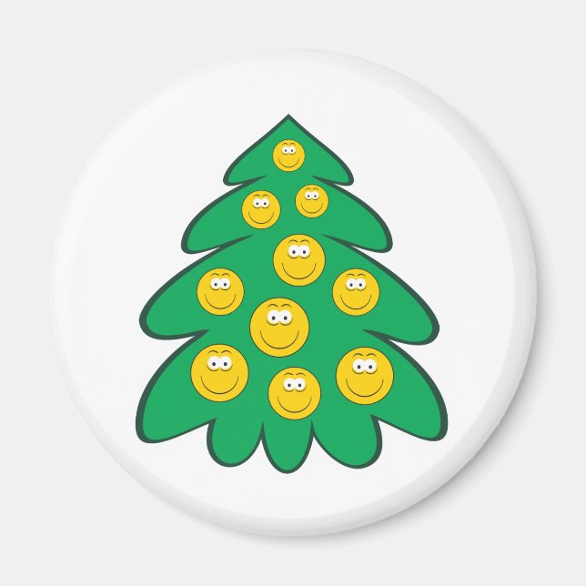 Christmas Tree Face Magnet (Front)