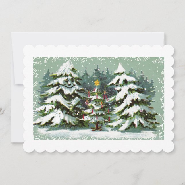 Christmas Tree Family Invitation (Front)