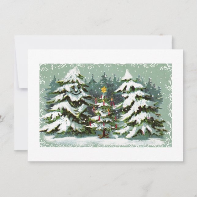 Christmas Tree Family Invitation (Front)