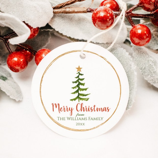Christmas Tree Family Name  Favour Tags (Creator Uploaded)