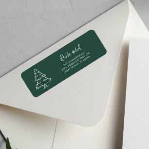 Christmas Tree Family Name Moving Return Address