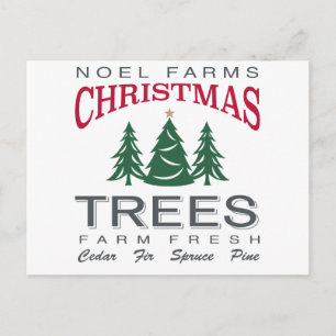 CHRISTMAS TREE FARM POSTCARD
