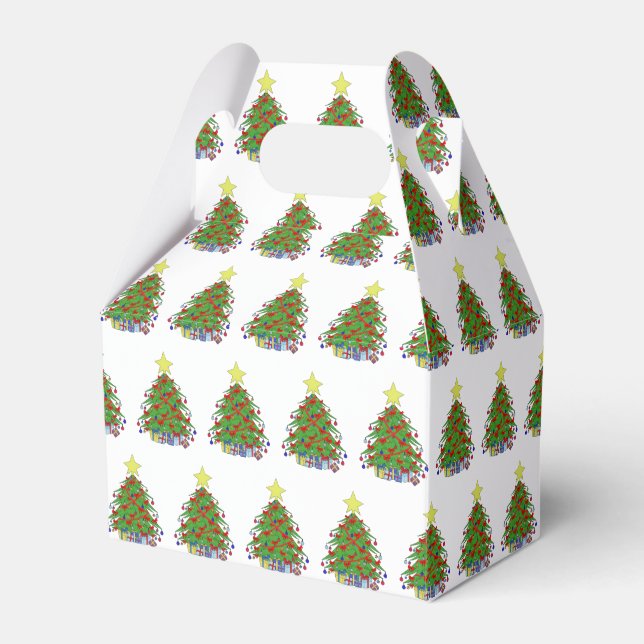 Christmas tree favour box (Front Side)