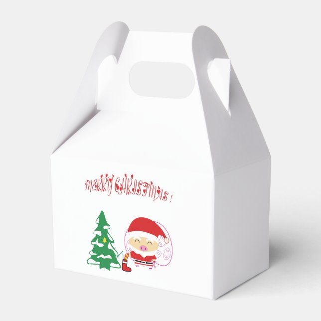 Christmas tree favour box (Front Side)