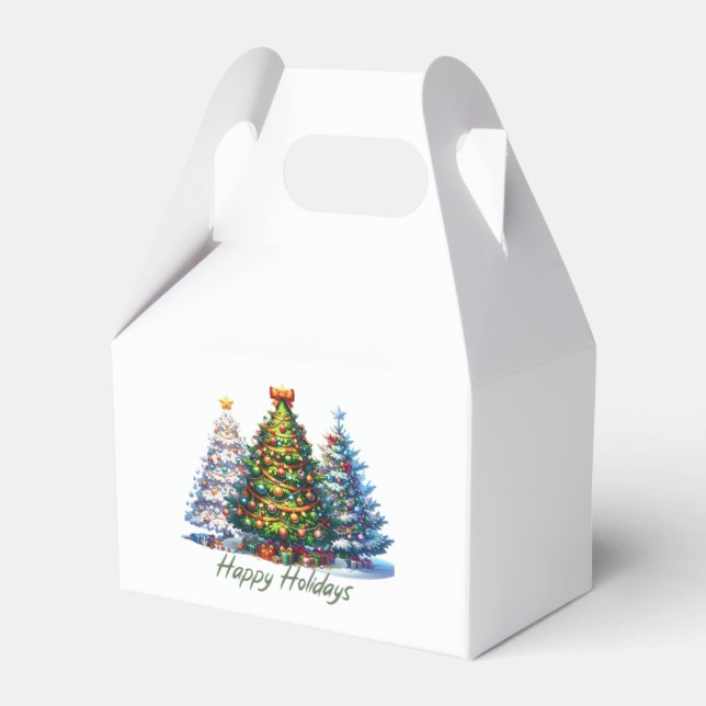Christmas tree  favour box (Front Side)