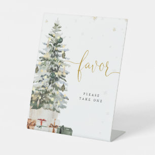 Christmas Tree Favours Sign