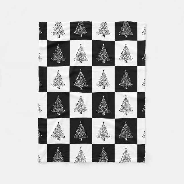 Christmas Tree Fleece Blanket (Front)