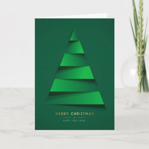 Christmas Tree Folded Photo Card