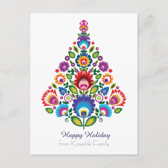 🎄Christmas tree - folklore [white] Holiday  (Front)