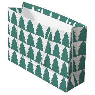 Christmas Tree Forest Large Gift Bag