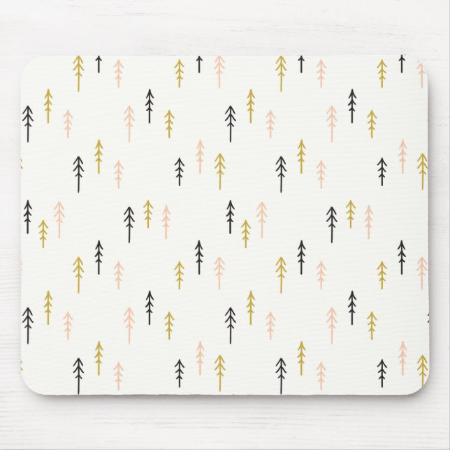 Christmas Tree Forest Pattern Mouse Pad (Front)
