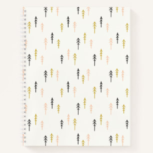 Christmas Tree Forest Pattern Notebook