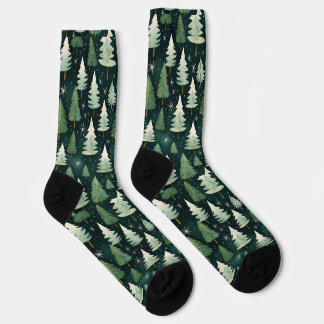 Christmas Tree Forest Socks