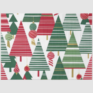 christmas tree forest tissue paper