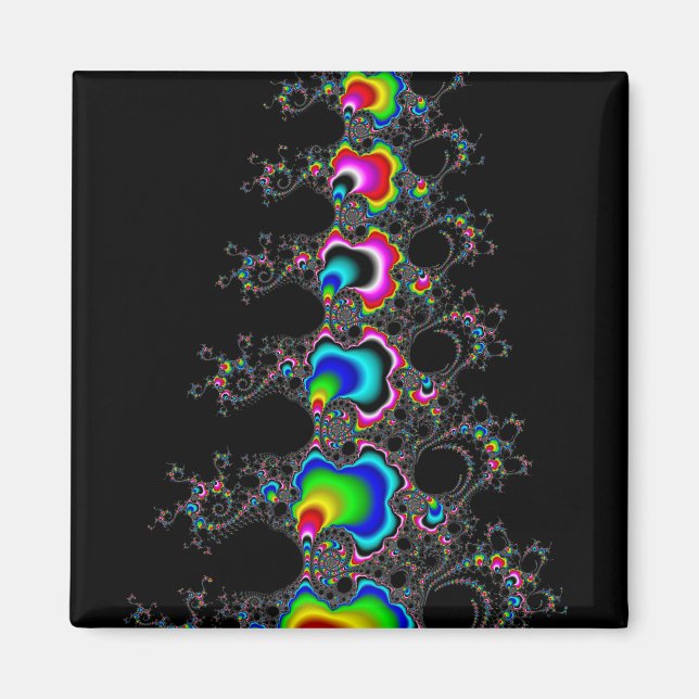 Christmas tree - Fractral Magnet (Front)