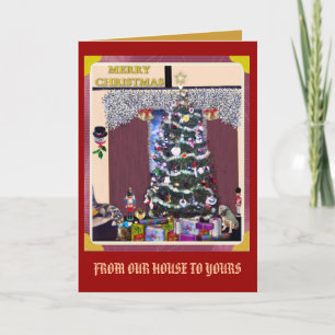 CHRISTMAS TREE FROM OUR HOUSE TO YOURS HOLIDAY CARD