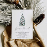 Christmas Tree Gender Reveal Baby Shower Invitation<br><div class="desc">Christmas Tree Theme Gender Reveal Baby Shower Invitation. Designed with Christmas pink and blue ornaments. Matching items in our store Cava Party Design.</div>