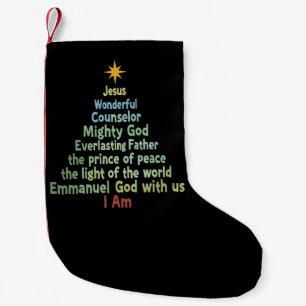 Christmas Tree Gift Faith Christian Holiday Merry  Small Christmas Stocking