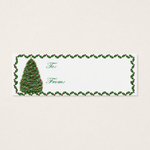 Christmas Tree Gift Tag Card