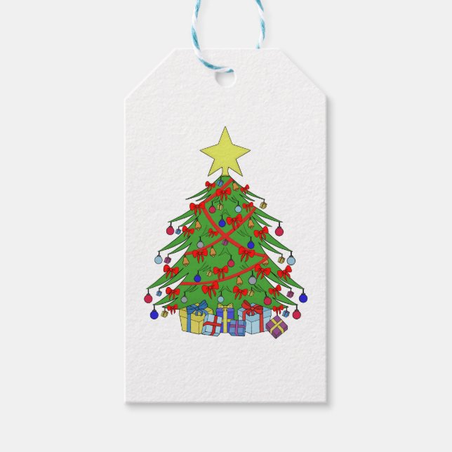 Christmas tree gift tags (Front)
