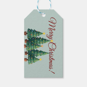 Christmas tree gift tags