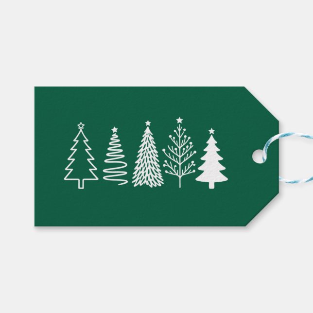 Christmas Tree  Gift Tags (Front (Horizontal))