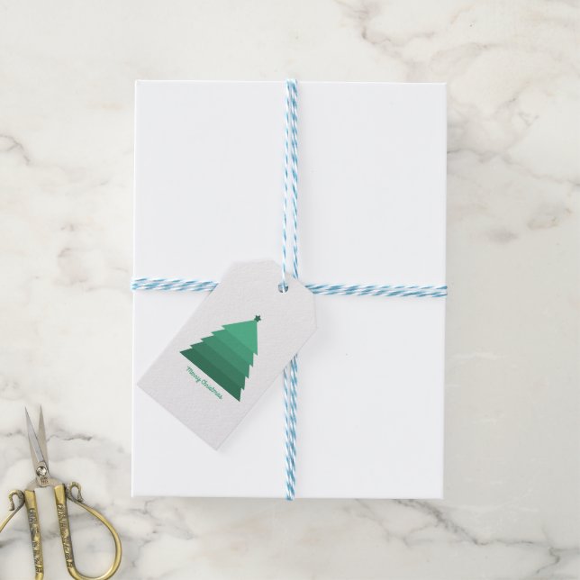 Christmas Tree Gift Tags (With Twine)
