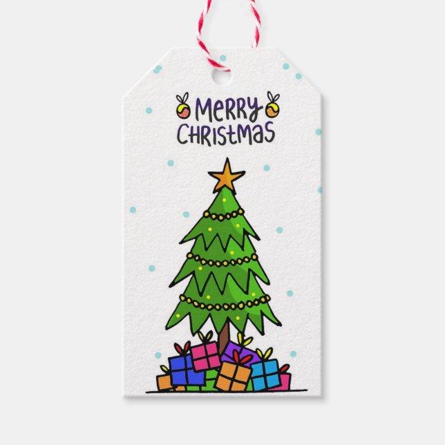 Christmas Tree Gift Tags (Front)