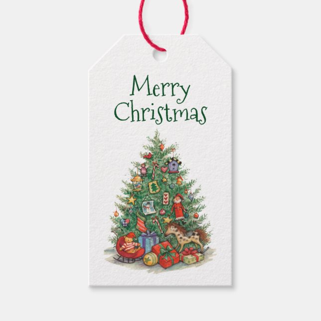 Christmas Tree Gift Tags (Front)