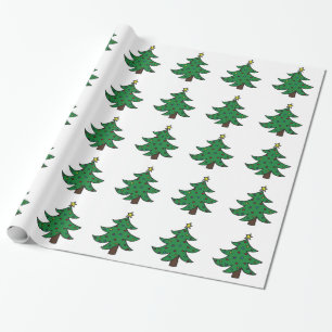 Christmas Tree Gift Wrapping Paper