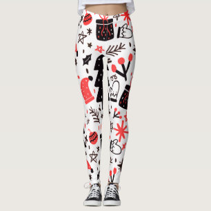 Christmas Tree, Gifts And Decorations Leggings