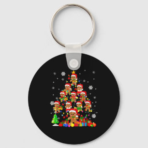 Christmas Tree Gingerbread Christmas Santa Gingerb Key Ring