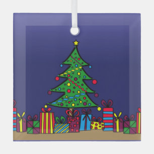 Christmas tree glass tree decoration