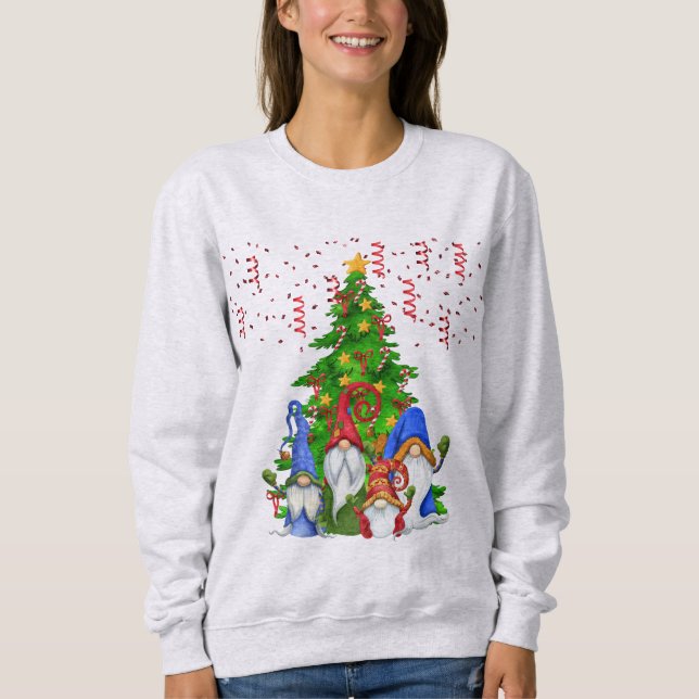 Christmas Tree Gnomes Sweatshirt (Front)