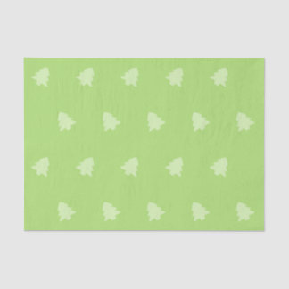 Christmas Tree Green on Green Tissue Paper