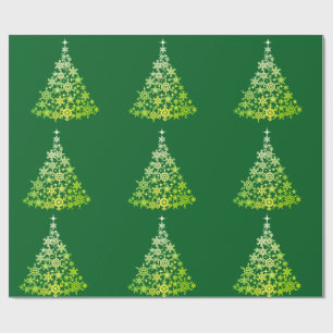 Christmas Tree Green Wrapping Paper
