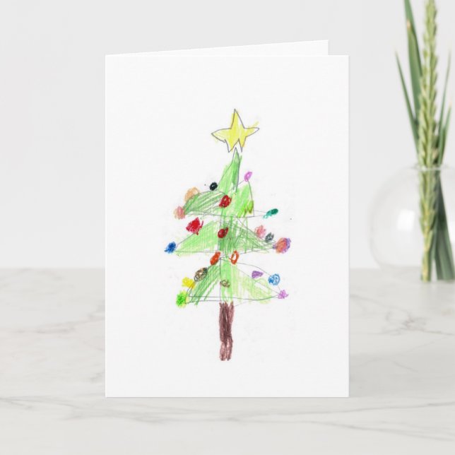 Christmas Tree Greeting Card (Front)